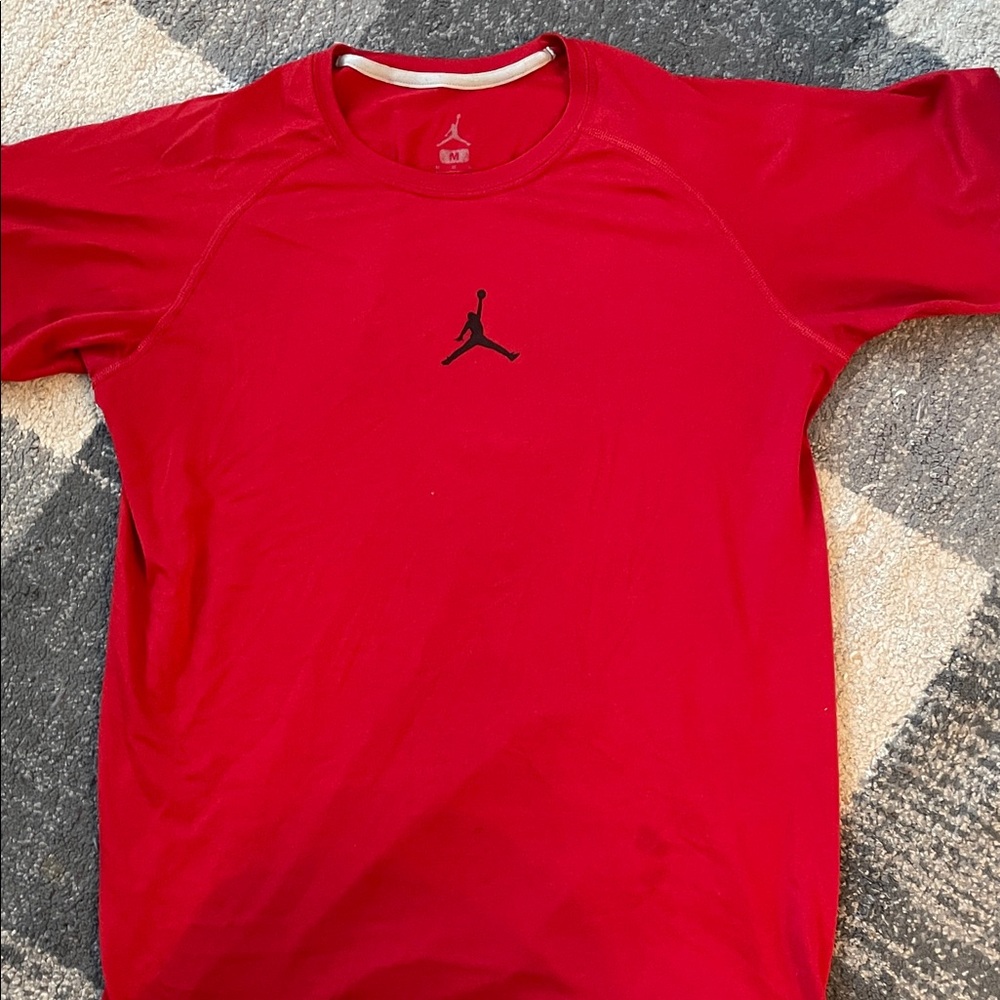 Jordan Men's Long Sleeve Red Tee